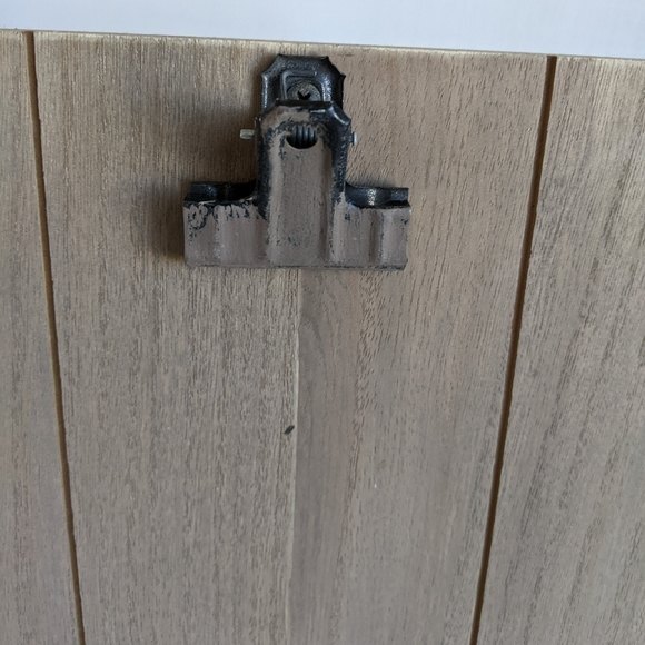 Blessed Farmhouse Decor Photo Clip Picture Wooden Frame Rustic Look Metal Text - Picture 3 of 9